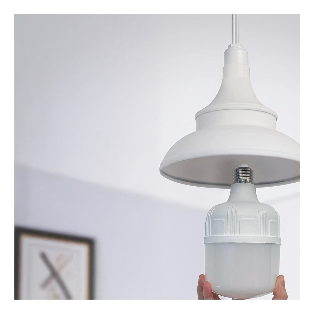 Lampara Led Ampolleta Industrial E27 38w Luz Fría Pack 3 U