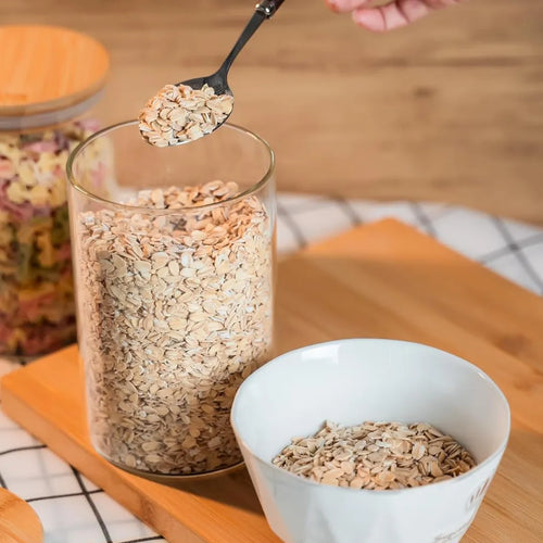 6 Frascos Vidrio Para Condimentos Especias Tapa Bambú 10cm Transparente