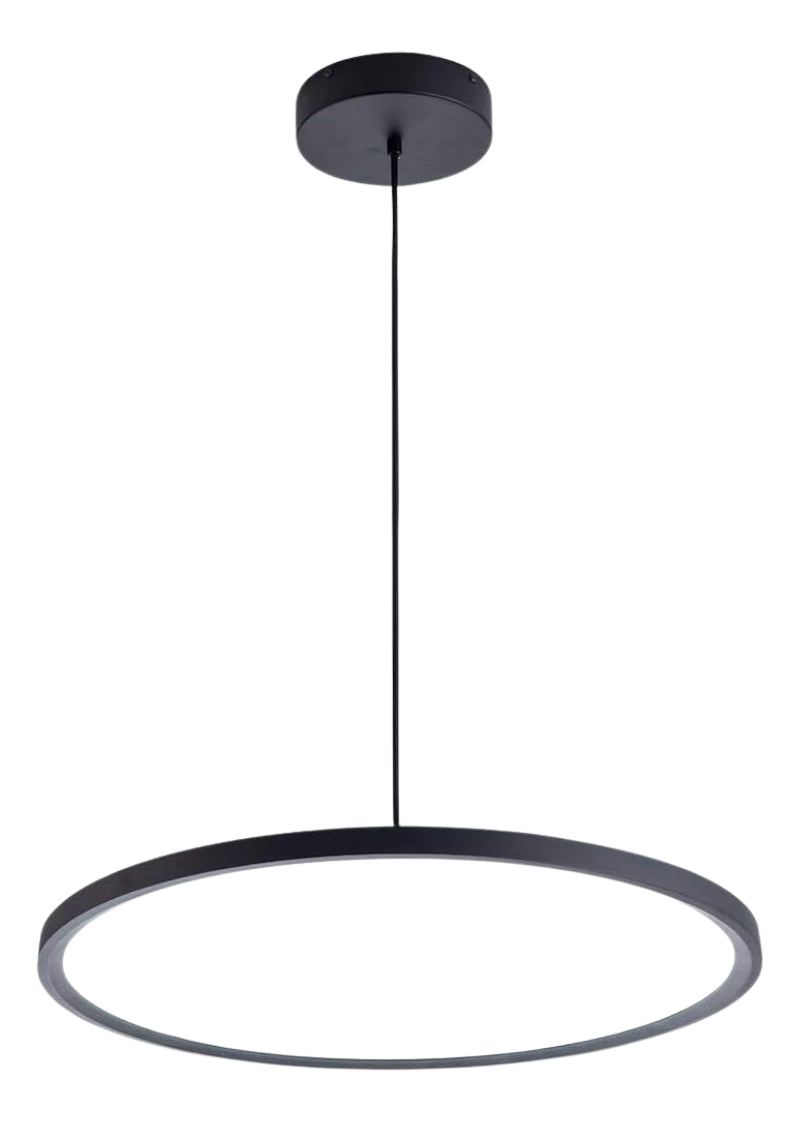 Lámpara Colgante Led Moderna 36 W Techo Redonda Luz Fria Negro